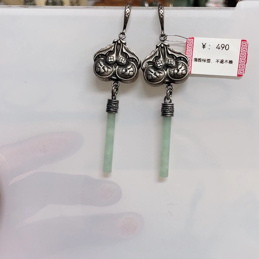 足银纯银配饰耳环