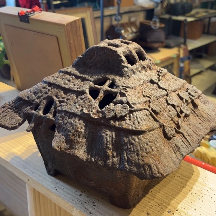 蜜安罐瓷香炉锡茶则