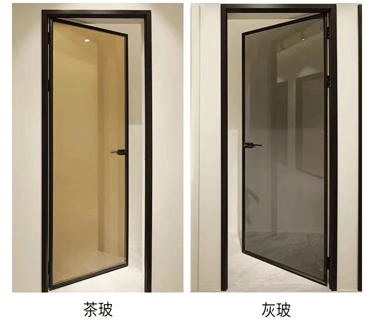 包邮可安装市区可入户超极窄浴室极简卫生间厨房3C钢化玻璃平开门