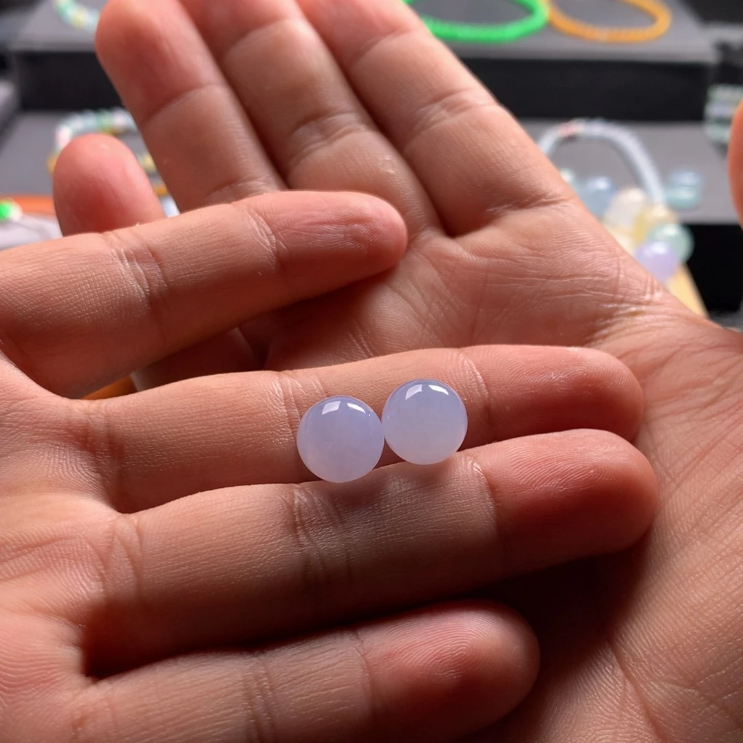 未镶嵌手链翡翠麟*天然缅甸翡翠红紫卡10