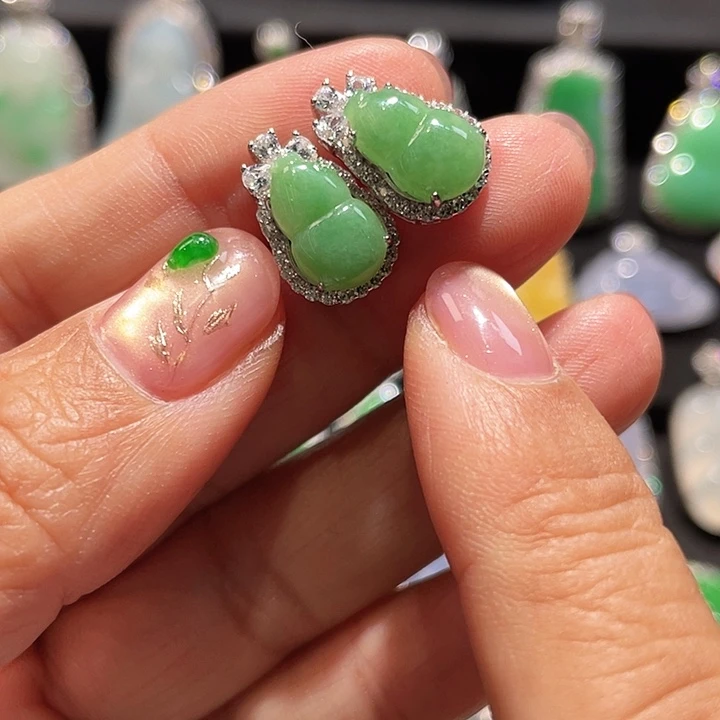 翡翠银S925镶嵌颈饰