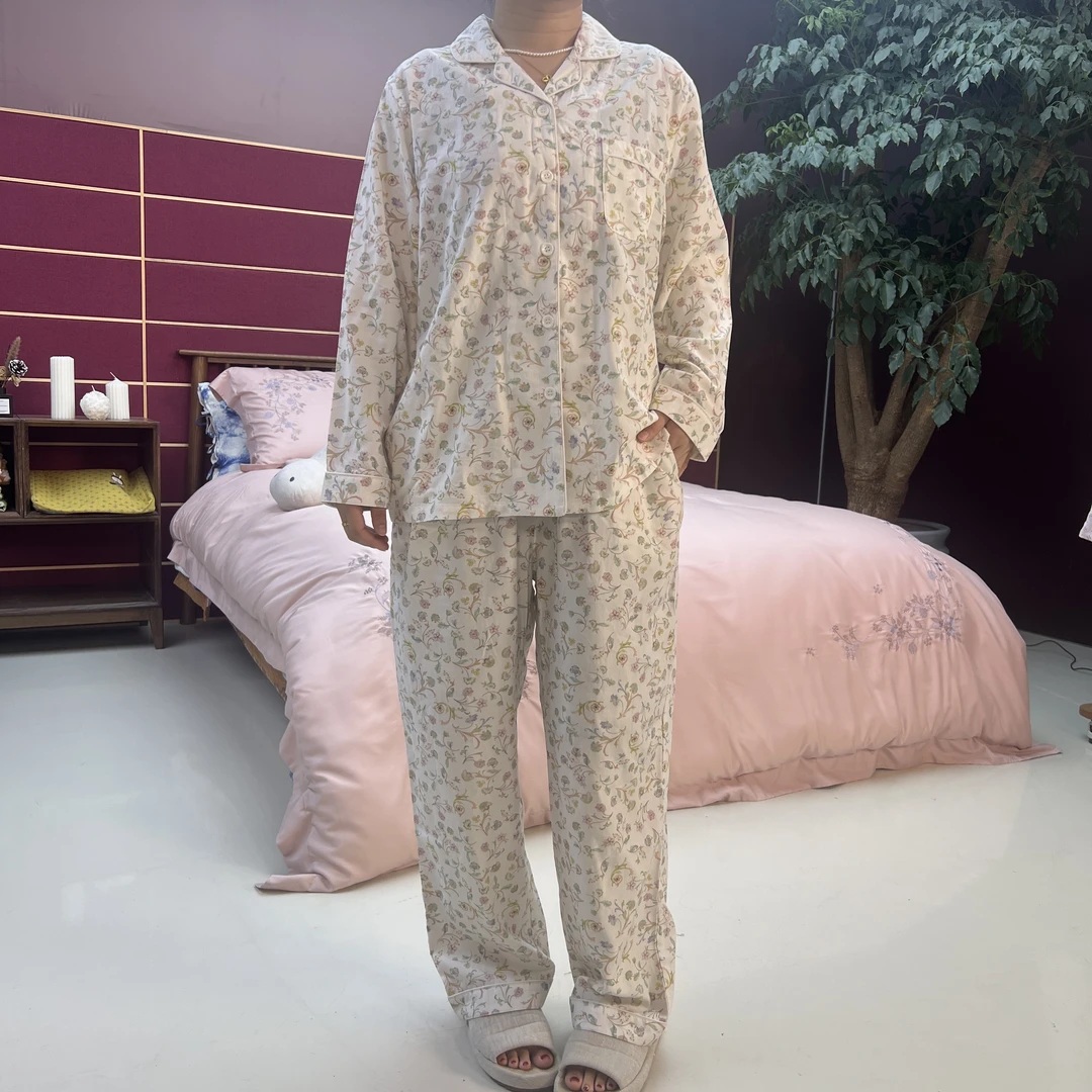 有斐/Youfeel进口德绒花语清风秋冬暖疆家居服