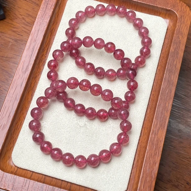 【艺品堂】草莓手链 亮晶晶手链 多样性发一圆珠