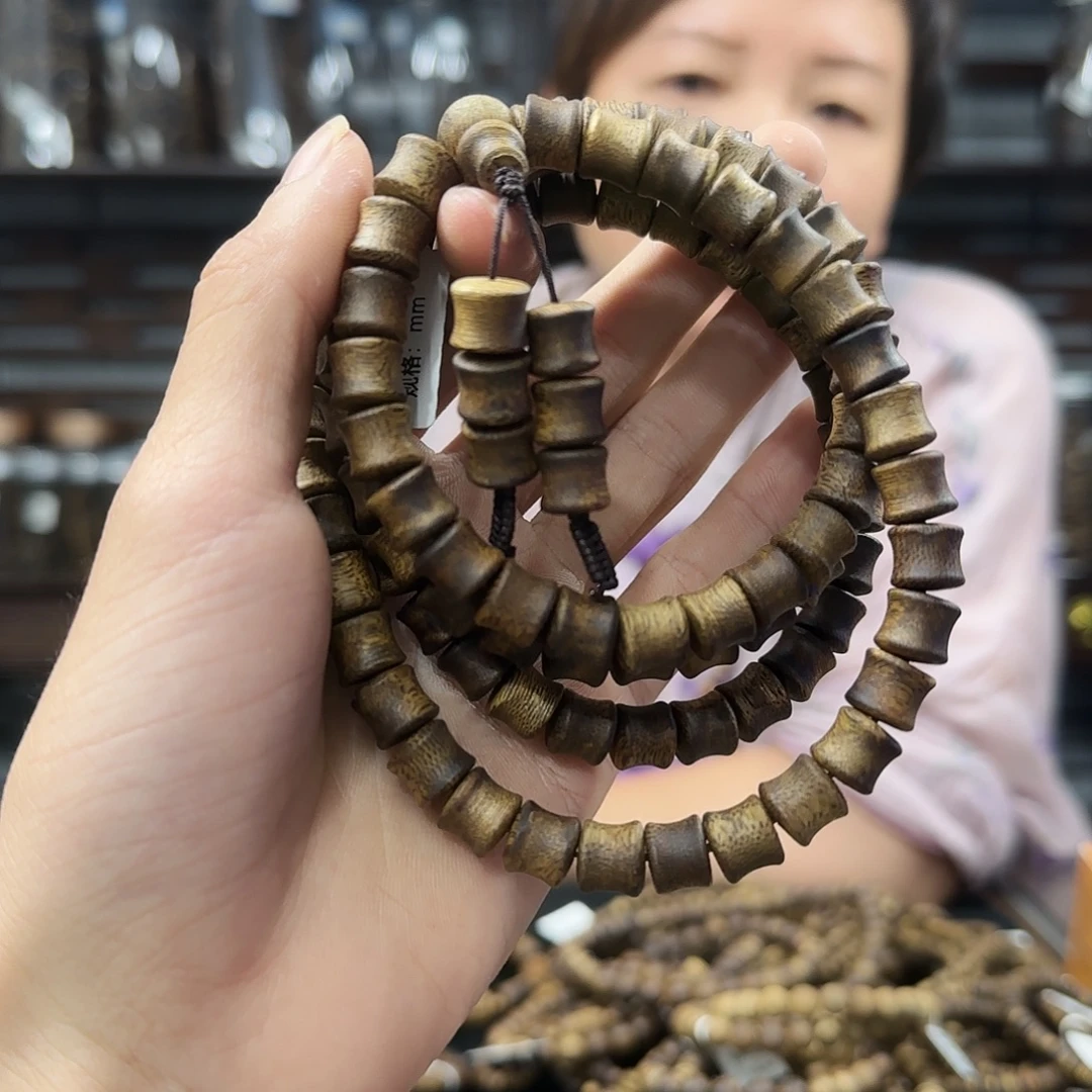 沉香手串奇楠沉香竹节珠多圈多样性发一