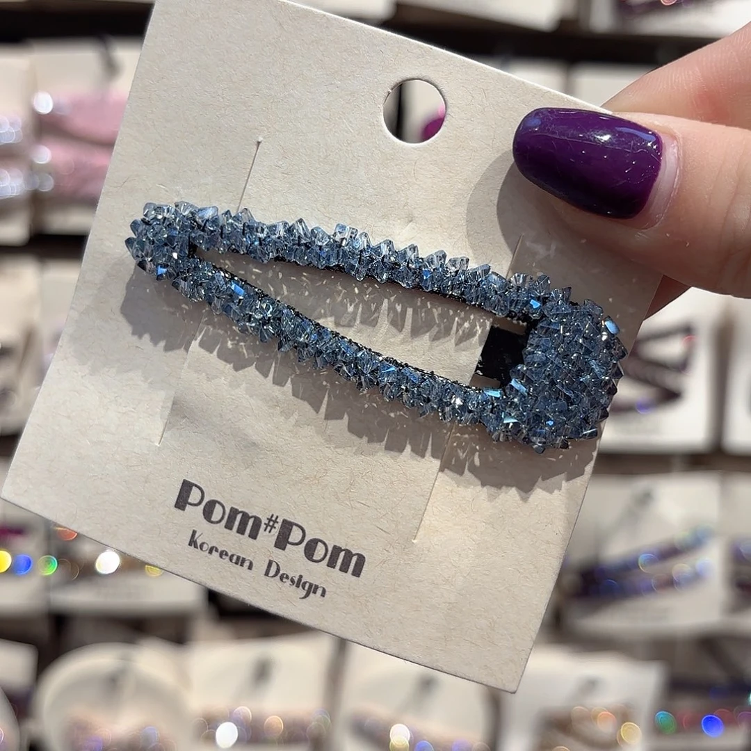 皮质铁合金进口蓝色拜拜水滴一个