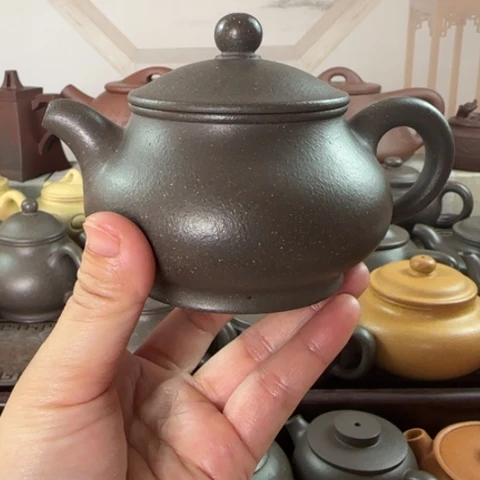 茶壶紫砂梨皮天青230cc