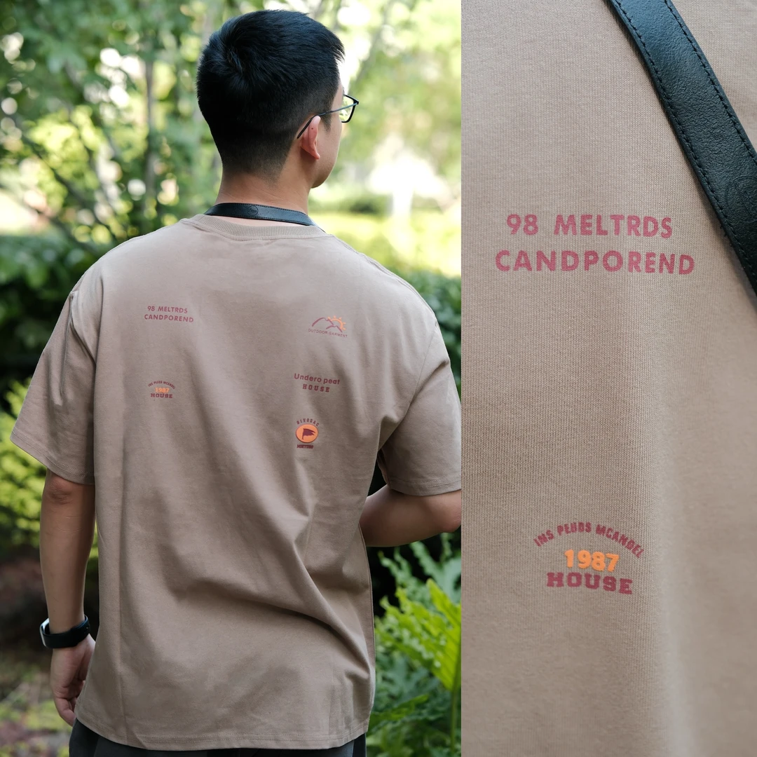 JacPick“斯文口袋”大地色系列轻薄短袖·INS风休闲T恤休闲国潮大码