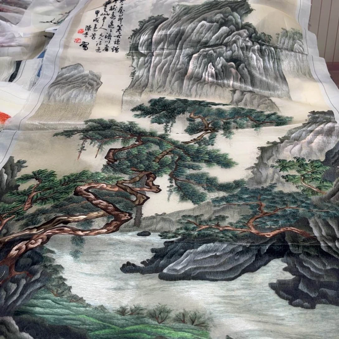 织绣一*苏绣纯手工打造一部