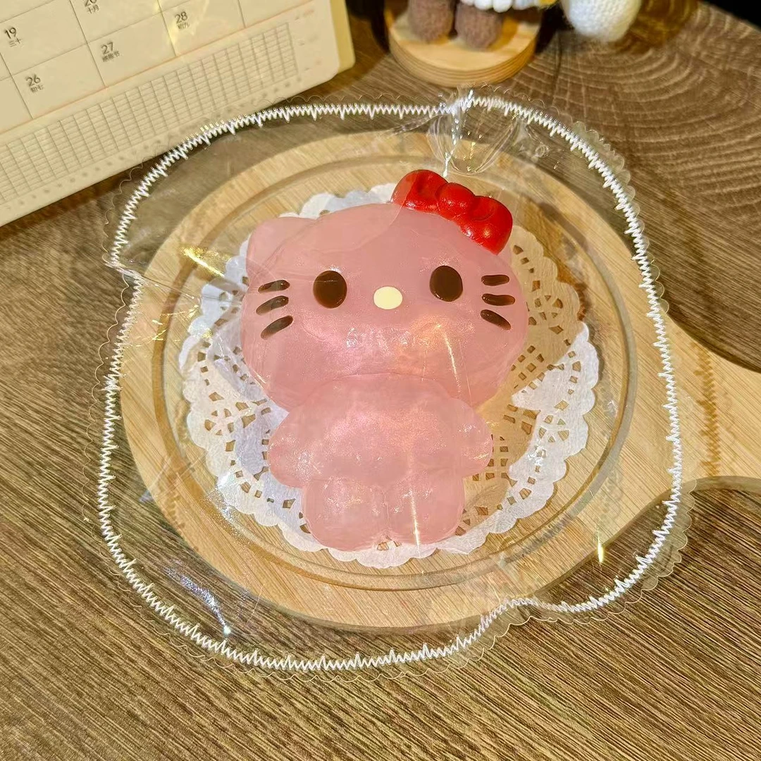 【果冻泥】粉色偏光全身kt 纯手工硅胶捏捏乐解压玩具