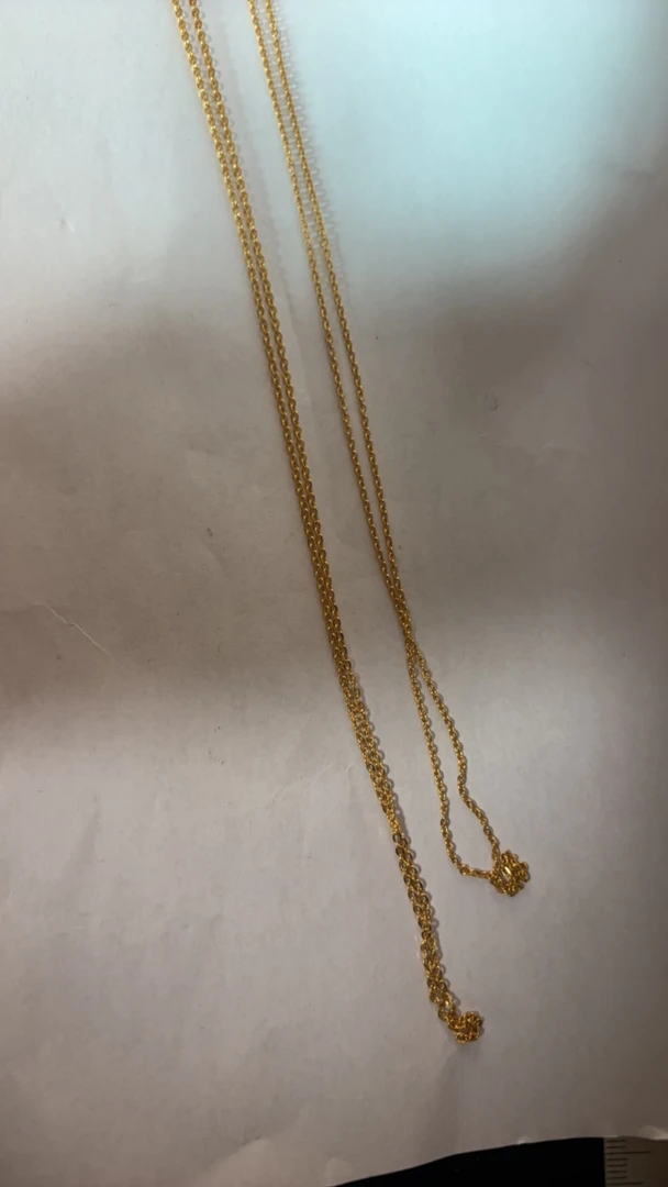 足金0字项链实心