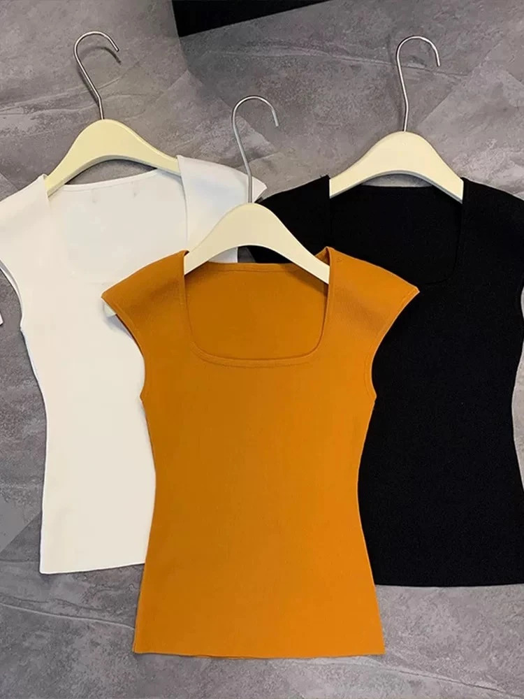 NO退NO换  以直播间为准  韩版宽松显瘦气质黑色轻奢夏天冰丝上衣