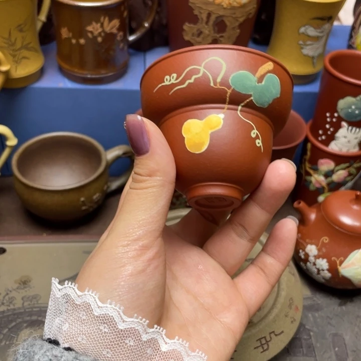 紫砂茶杯紫砂主人杯