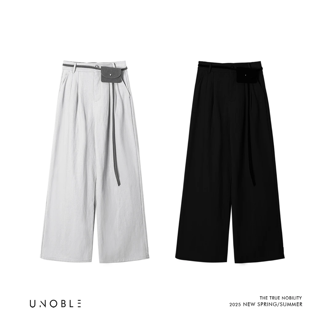 UNOBLE 2025S/S【日常主义】莱赛尔直筒长裤女 秋季新款