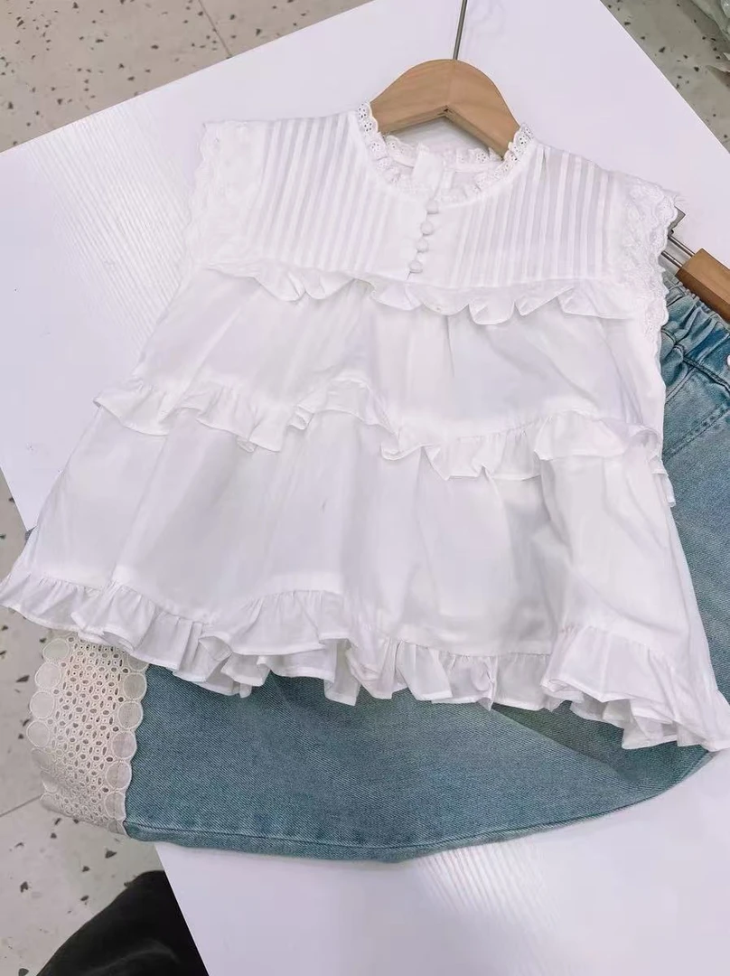 《昊妈家》女童夏季印花韩版短袖56788