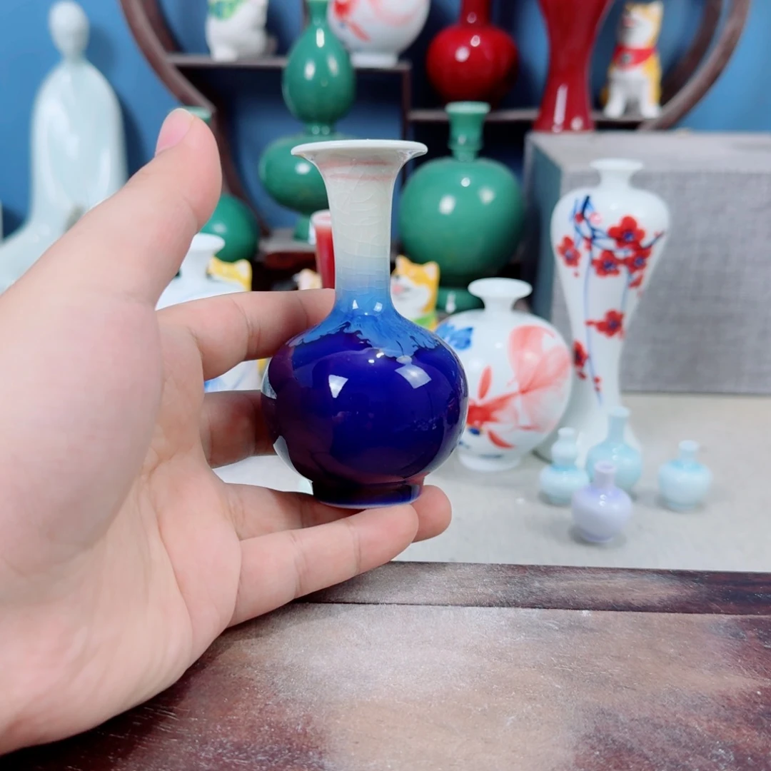 陶瓷手工小花器摆件