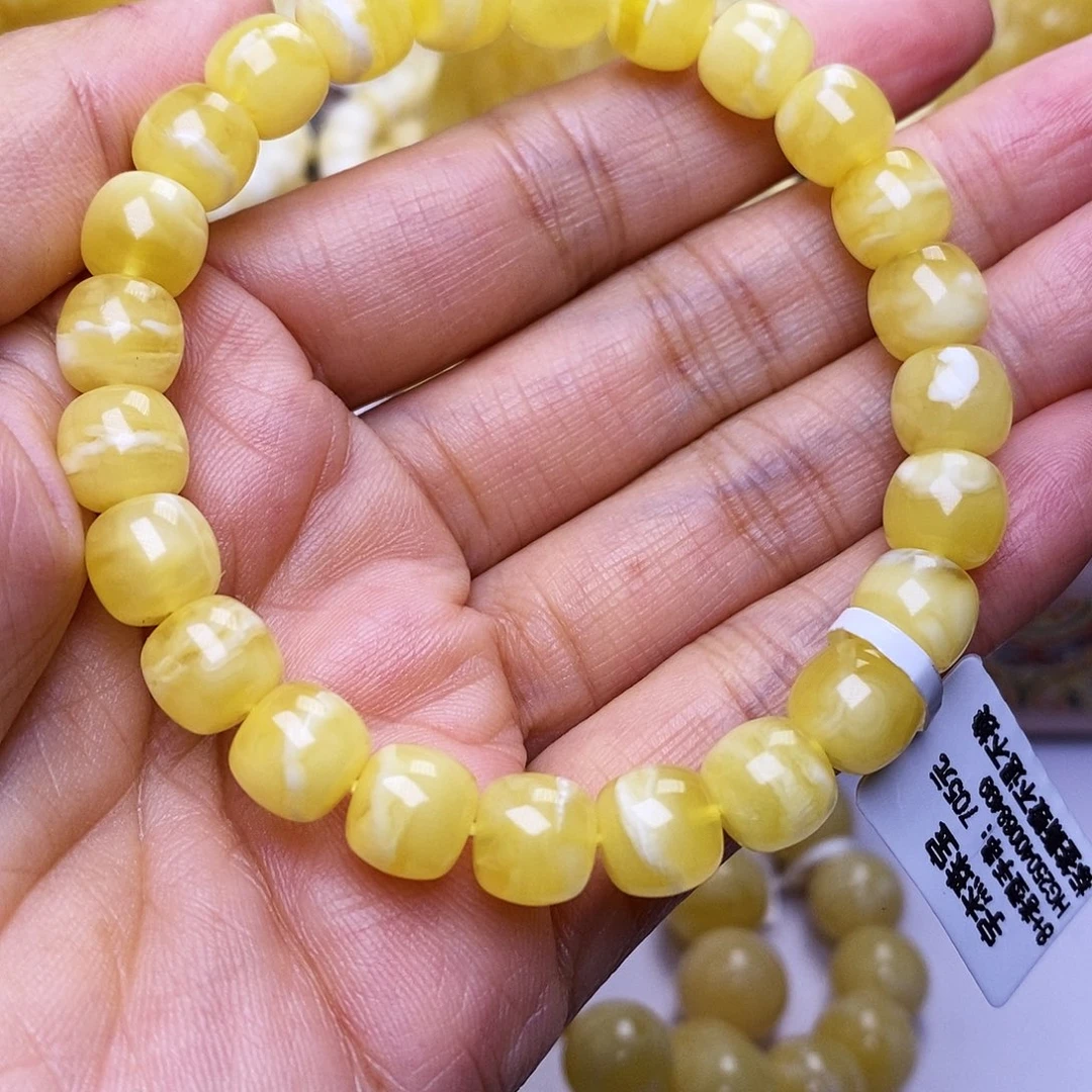 蜜蜡未镶嵌手串8.7老型手串