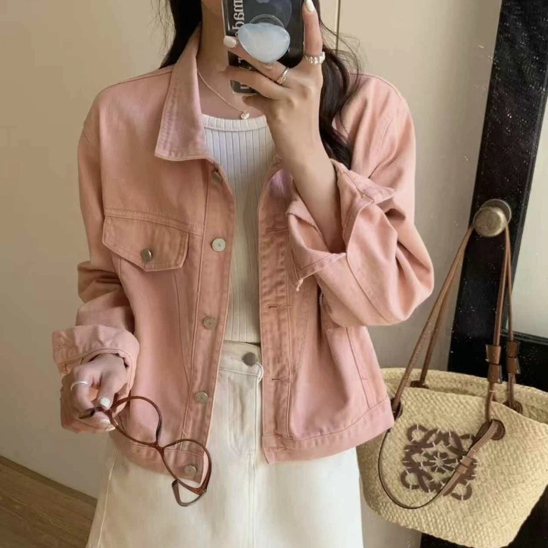宽松女装ins短外套秋季休闲牛仔上衣时尚