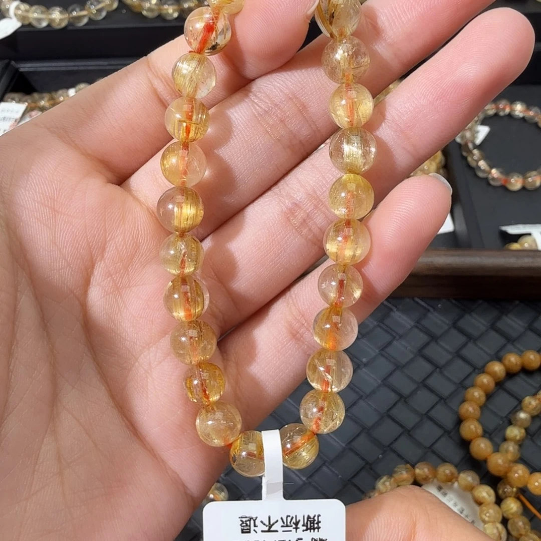 未镶嵌手链发晶天然金发晶