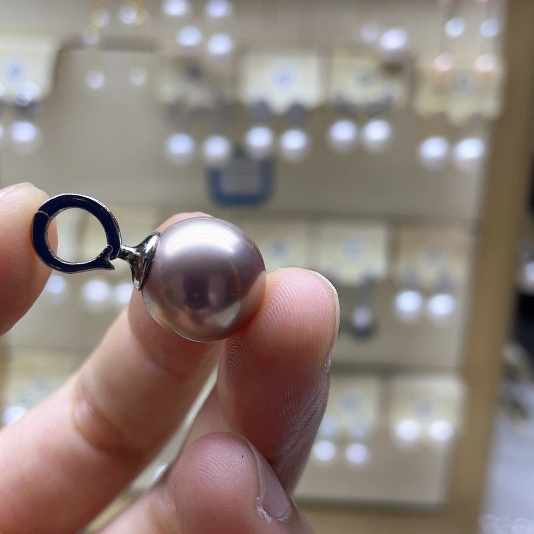 淡水珍珠银S925镶嵌颈饰