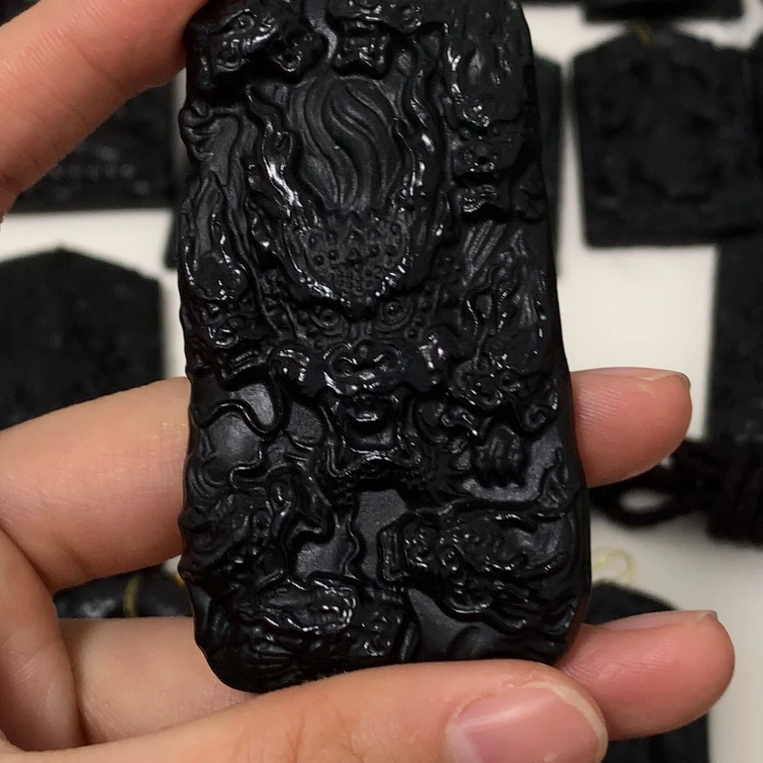 天然a货钢琴黑挂件