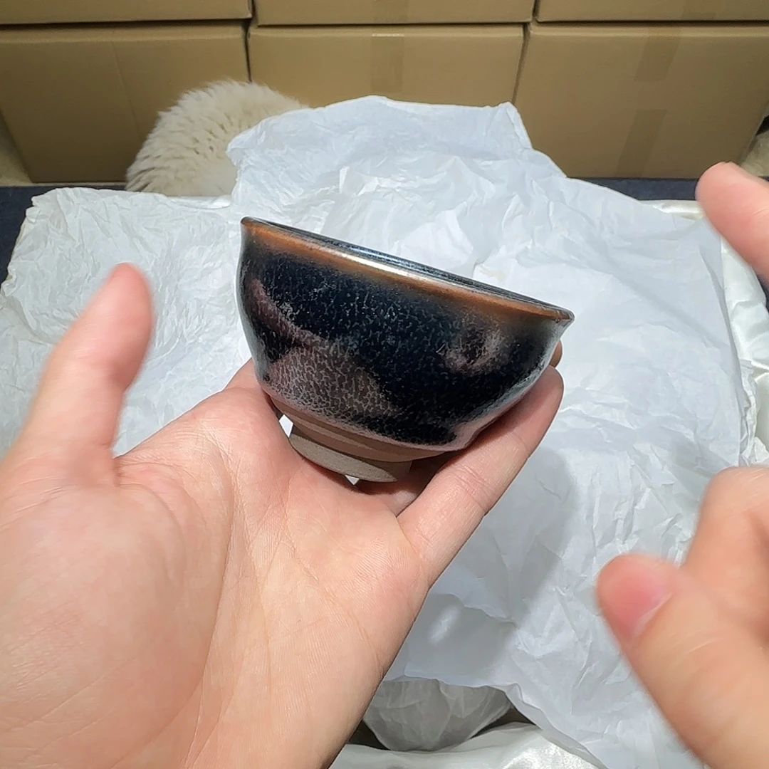 茶盏微瑕建盏，介意勿拍