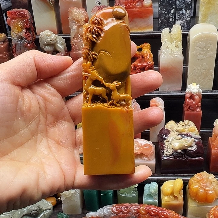 寿山石印石寿山石手工雕刻