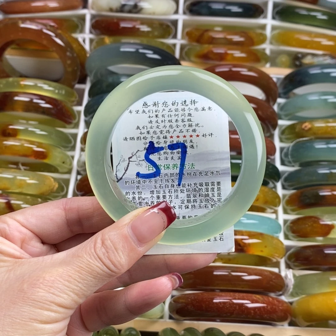 未镶嵌蛇纹石玉手镯