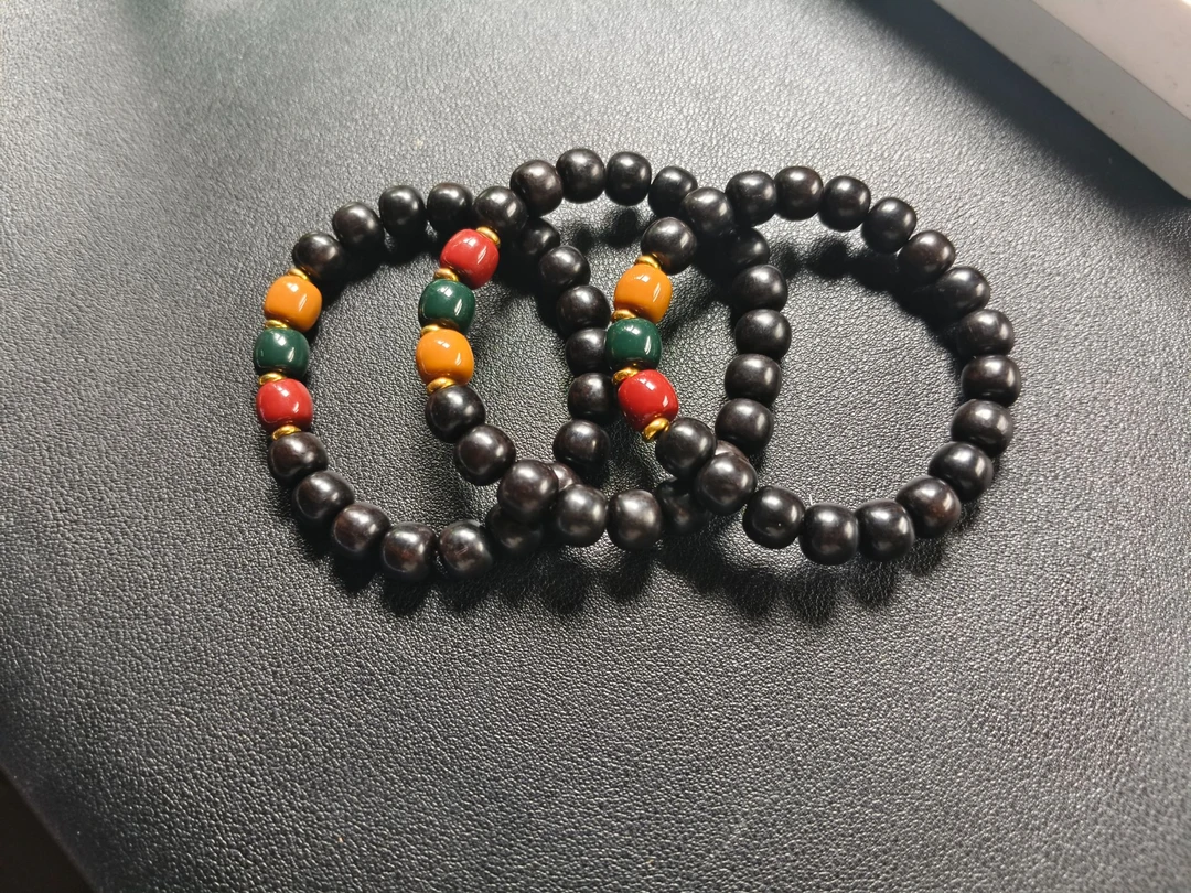 天然黑檀手串（多样性发其一）FS002399
