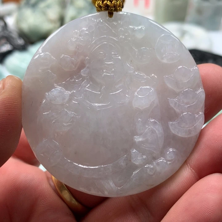 翡翠未镶嵌颈饰保真天然a货翡翠