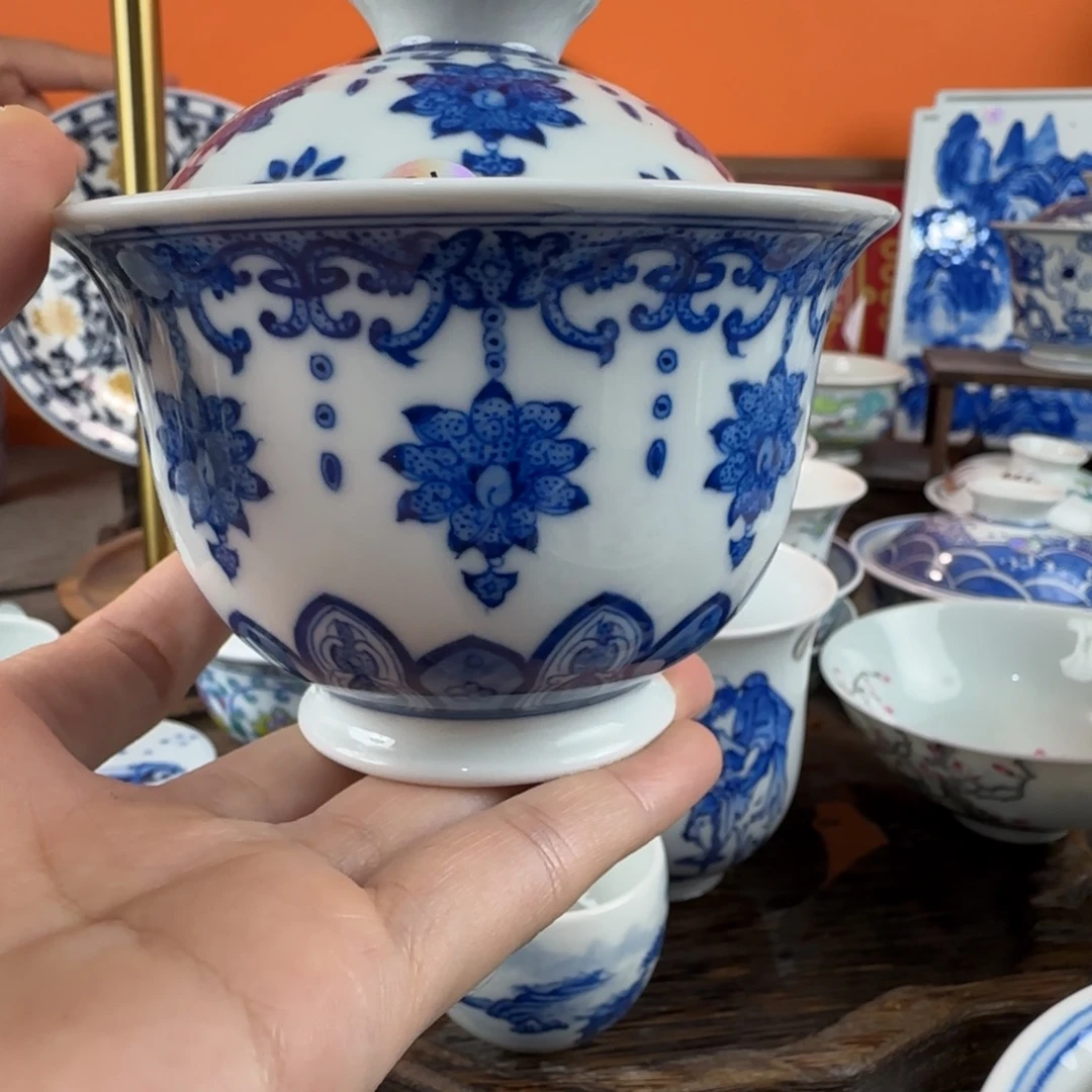 瓷片景德镇手绘青花瓷器922