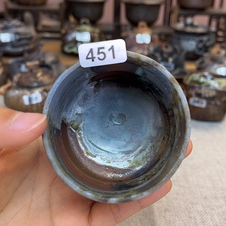 裸柴烧陶瓷手工茶器