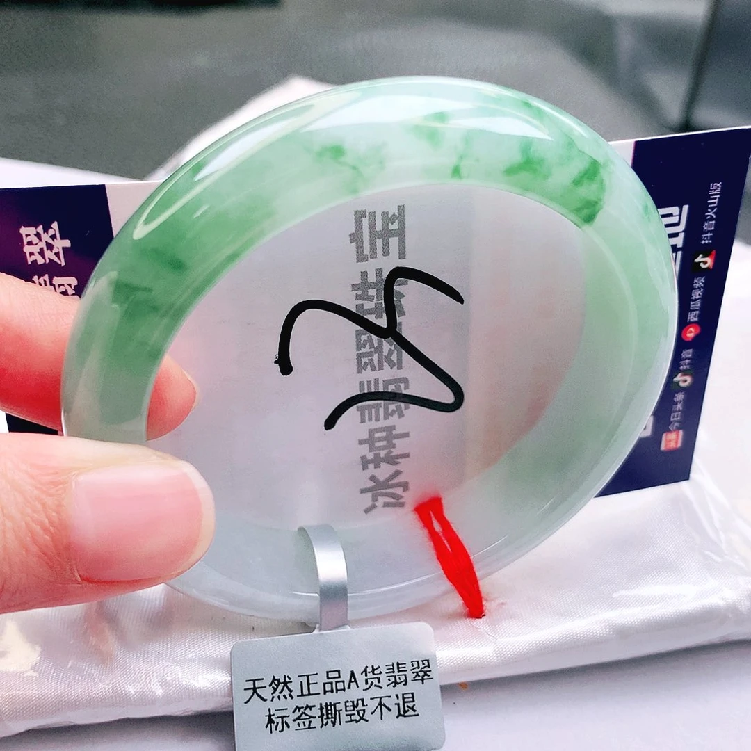 翡翠未镶嵌手镯缅甸天然a货翡翠手镯