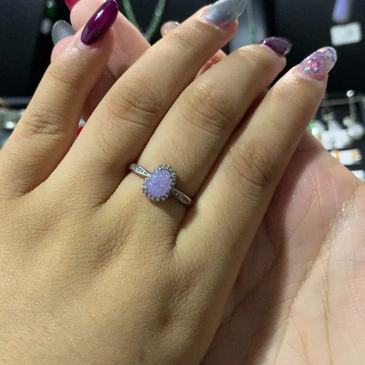 银S925镶嵌翡翠耳饰