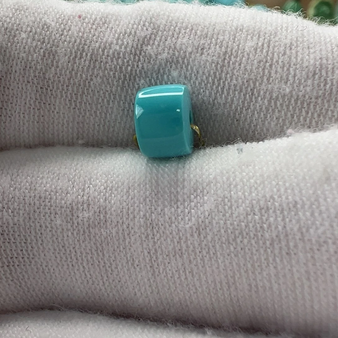 未镶嵌绿松石直切珠6.6x4.6mm