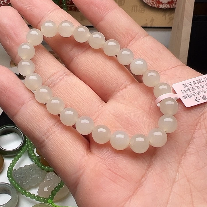 和田玉未镶嵌手链