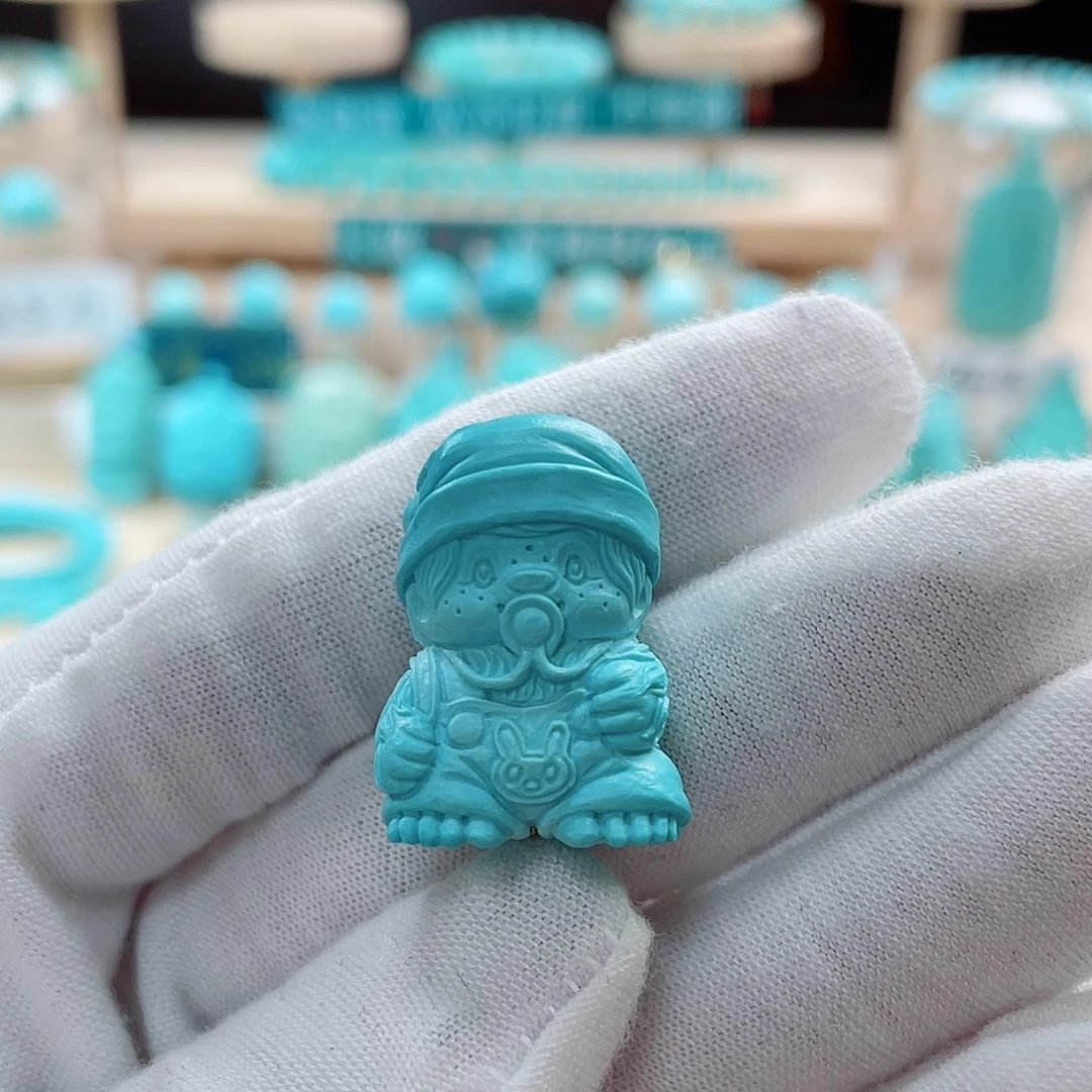 未镶嵌绿松石珠宝奇石