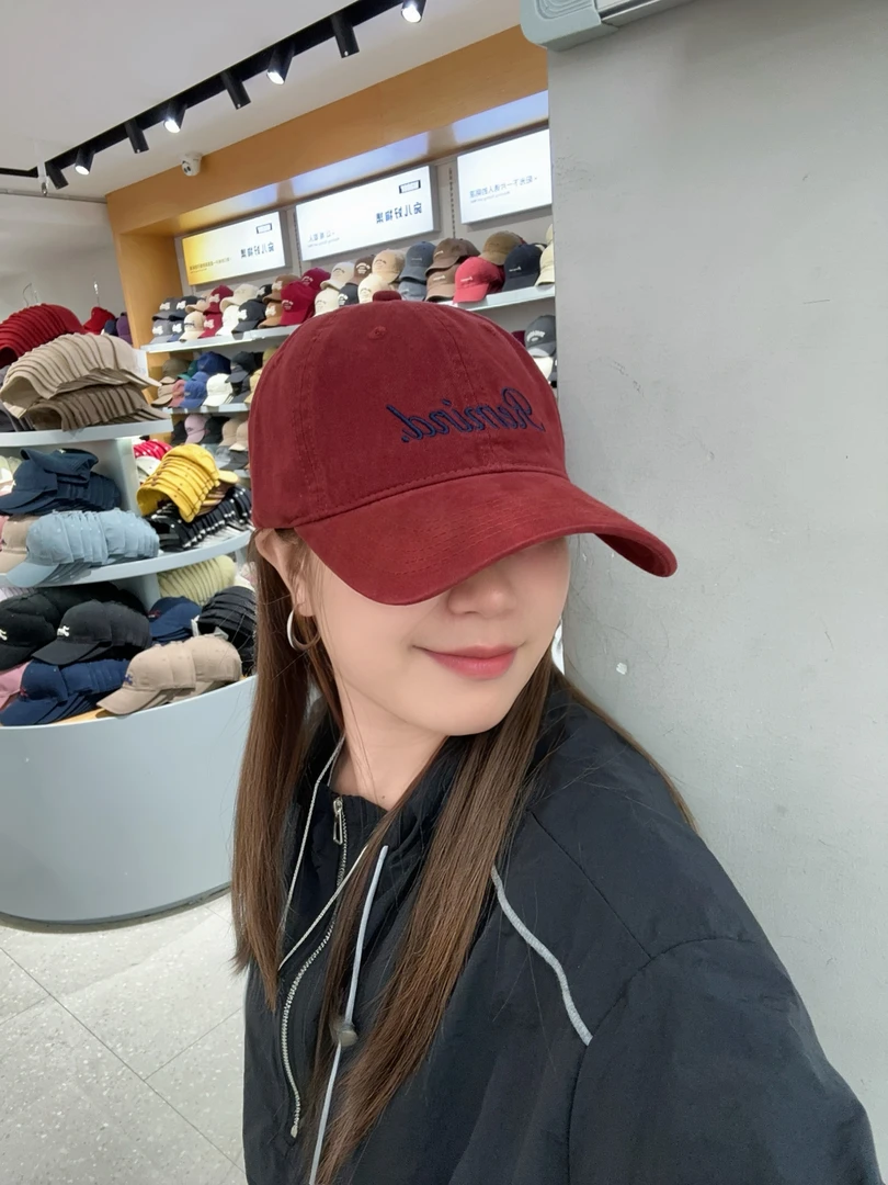 remind棒球帽夏季薄款帽子刺绣复古帽子软顶时尚假日风头围54到60