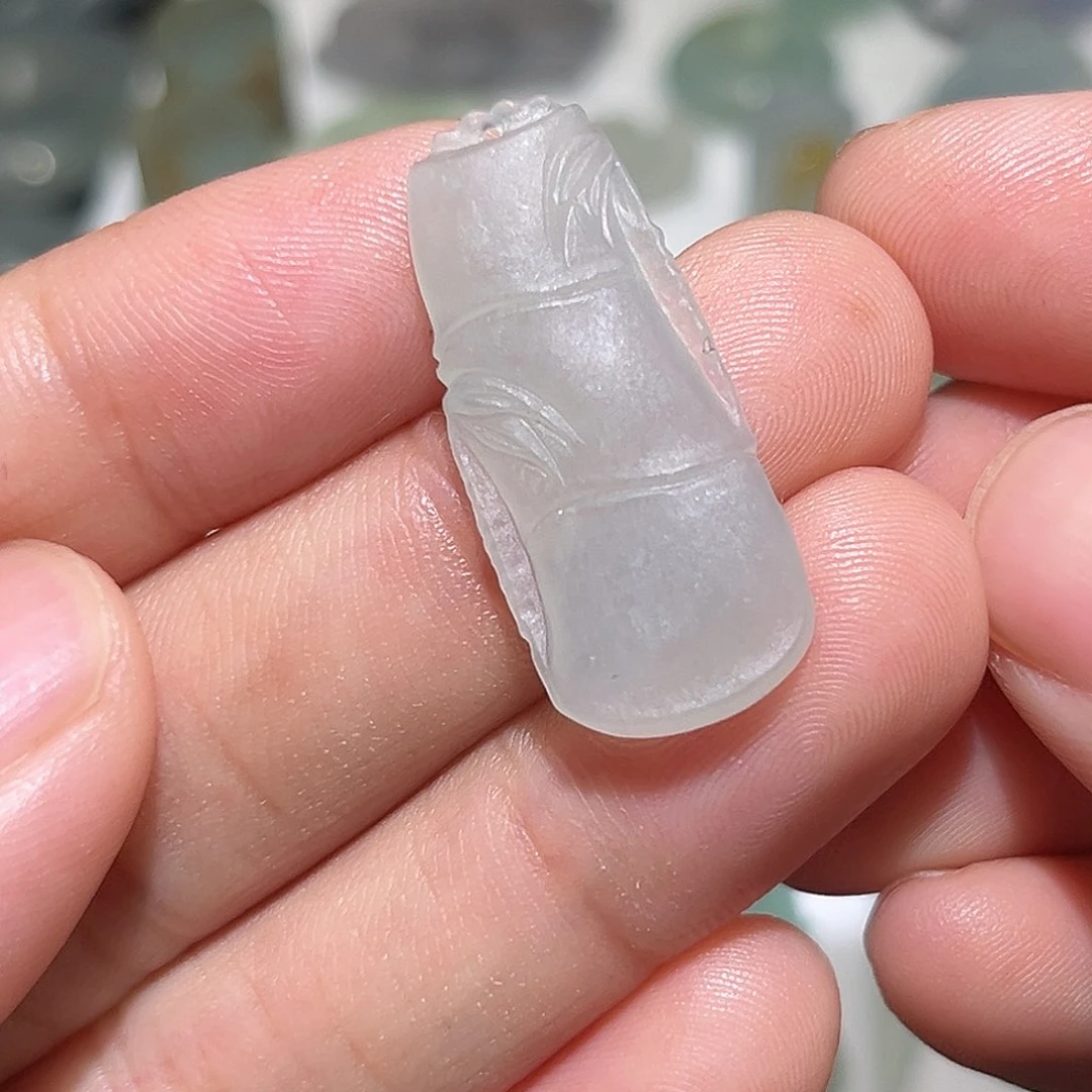 定制翡翠未镶嵌竹节