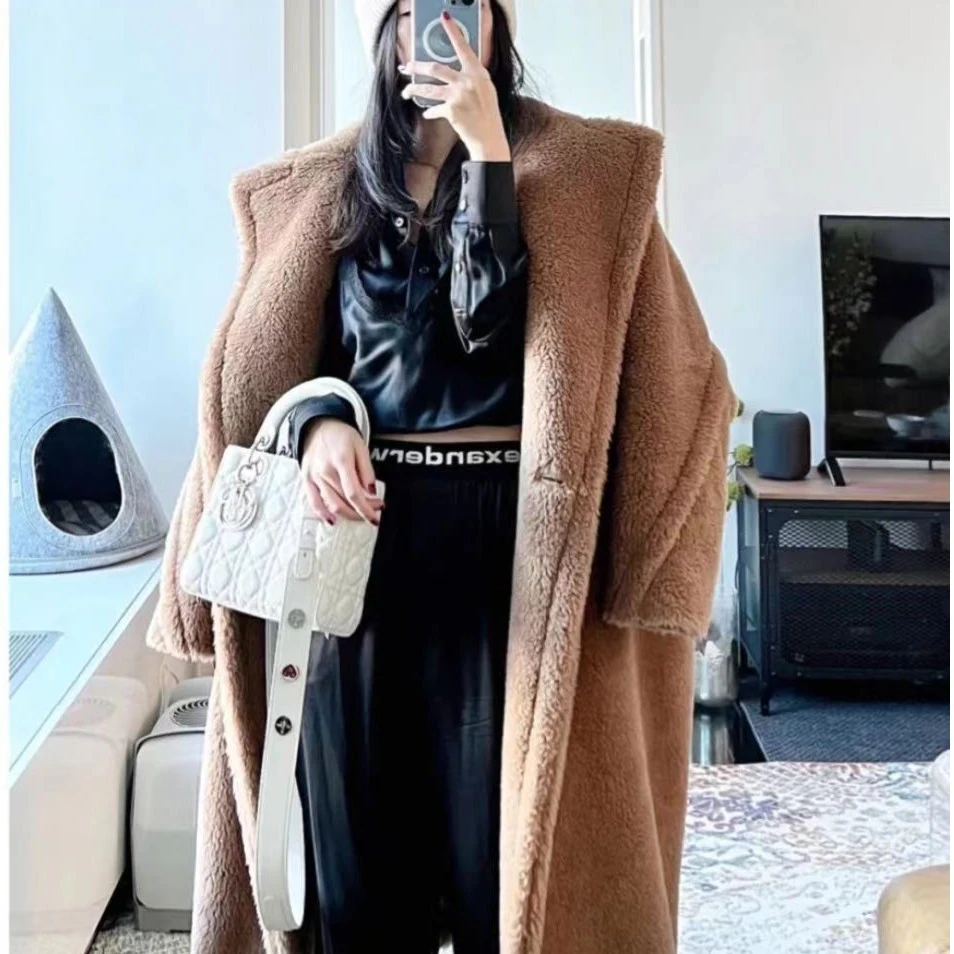 未使用 MaxMara 橙子专属 明星款Teddy泰迪熊星空灰大衣外套免息