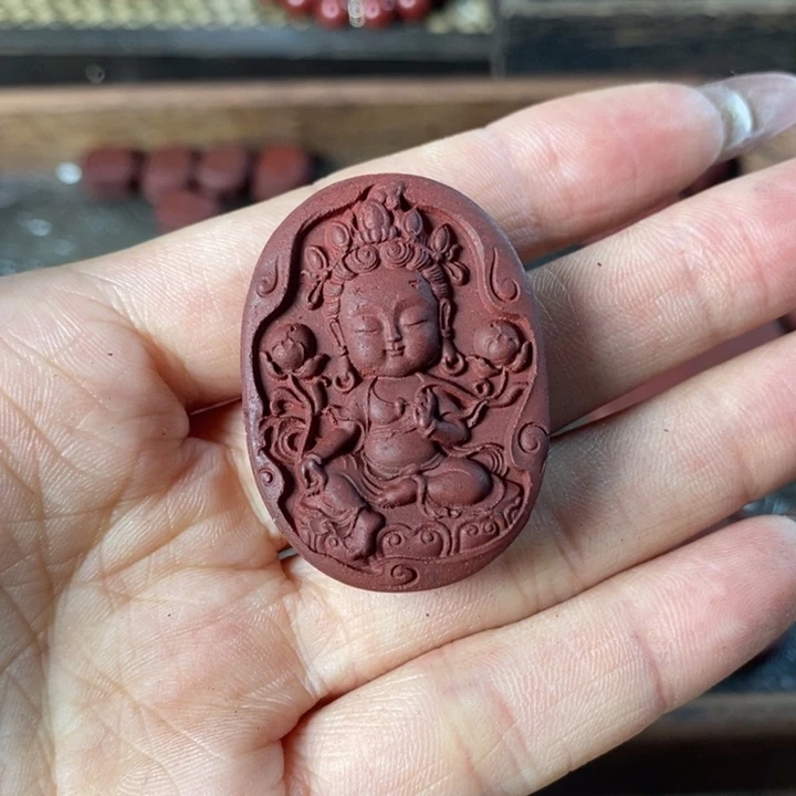泥塑花蕊夫人度母牌