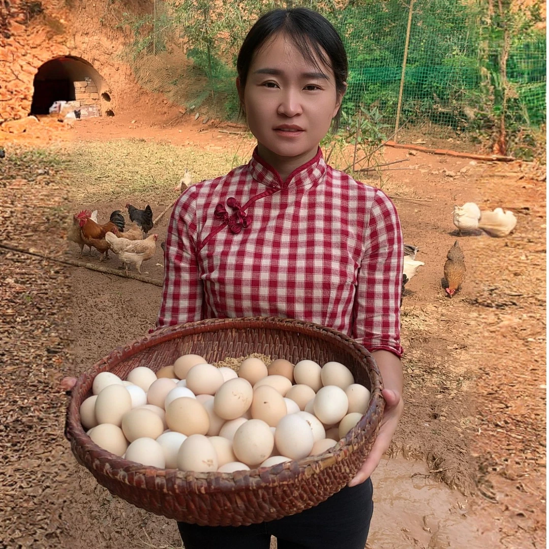 【现捡50枚】正宗散养土鸡蛋 农家散养粉壳土鸡蛋50枚整箱gy