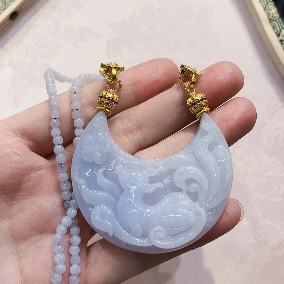 吊坠(赠链)合金翡翠代编织