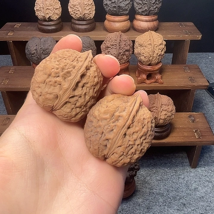 文玩核桃吊坠z粗筋罗汉头38mm