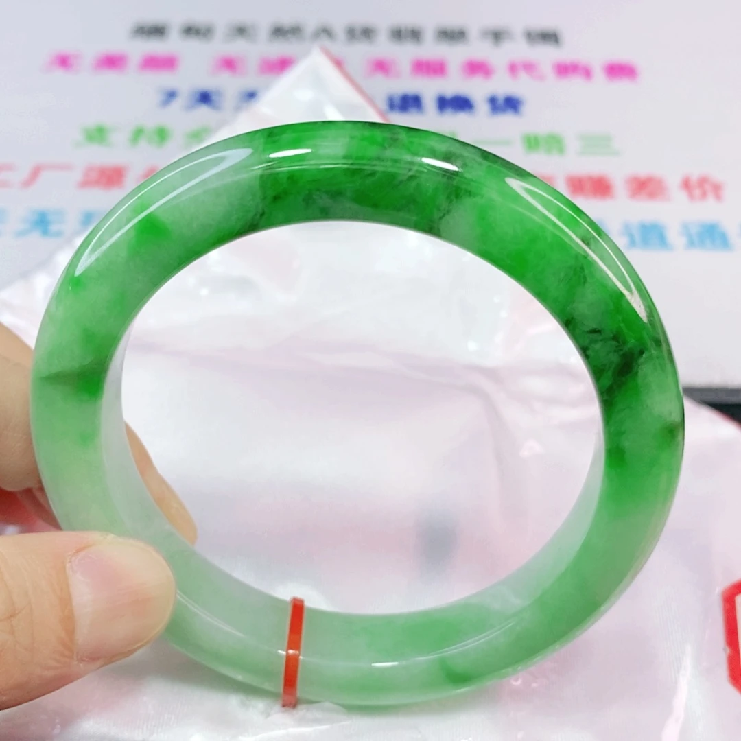 未镶嵌手镯翡翠60.8圈口正圈