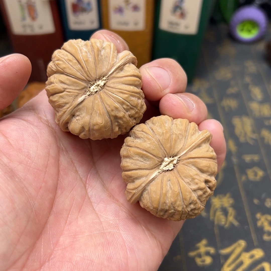 文玩核桃把件43精品精配南瓜墩全品