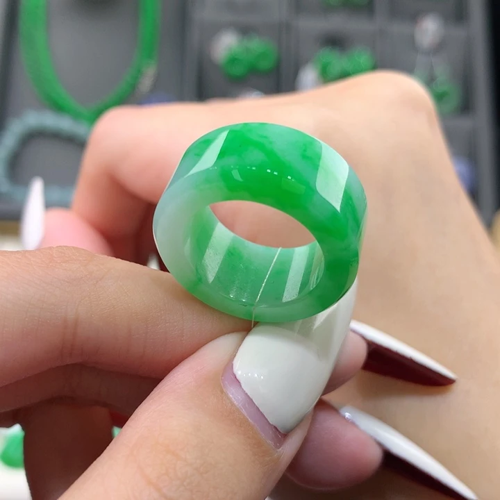 未镶嵌戒指翡翠12-14