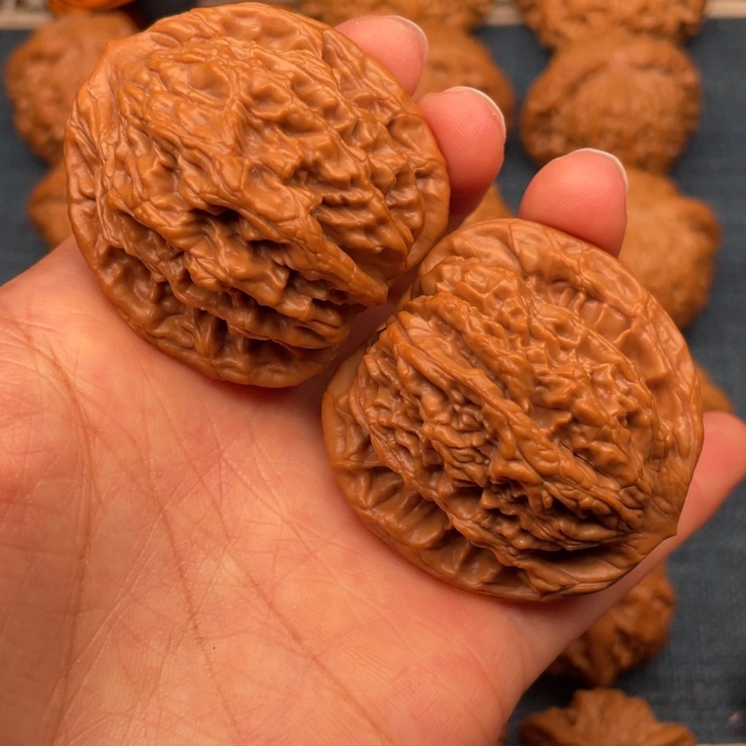 把件文玩核桃43.5全品毕业虎头47克