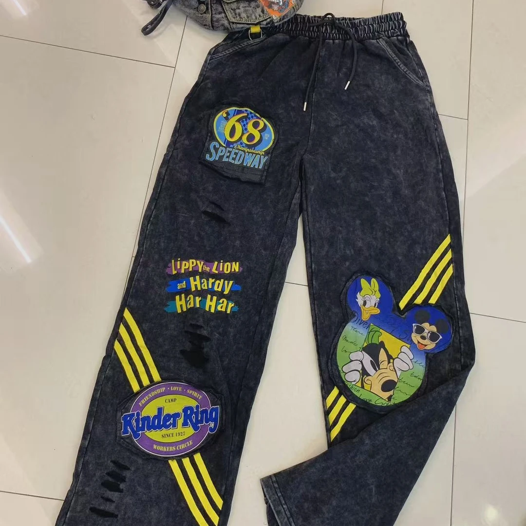 欧韩潮牌一81275黄色阔腿裤