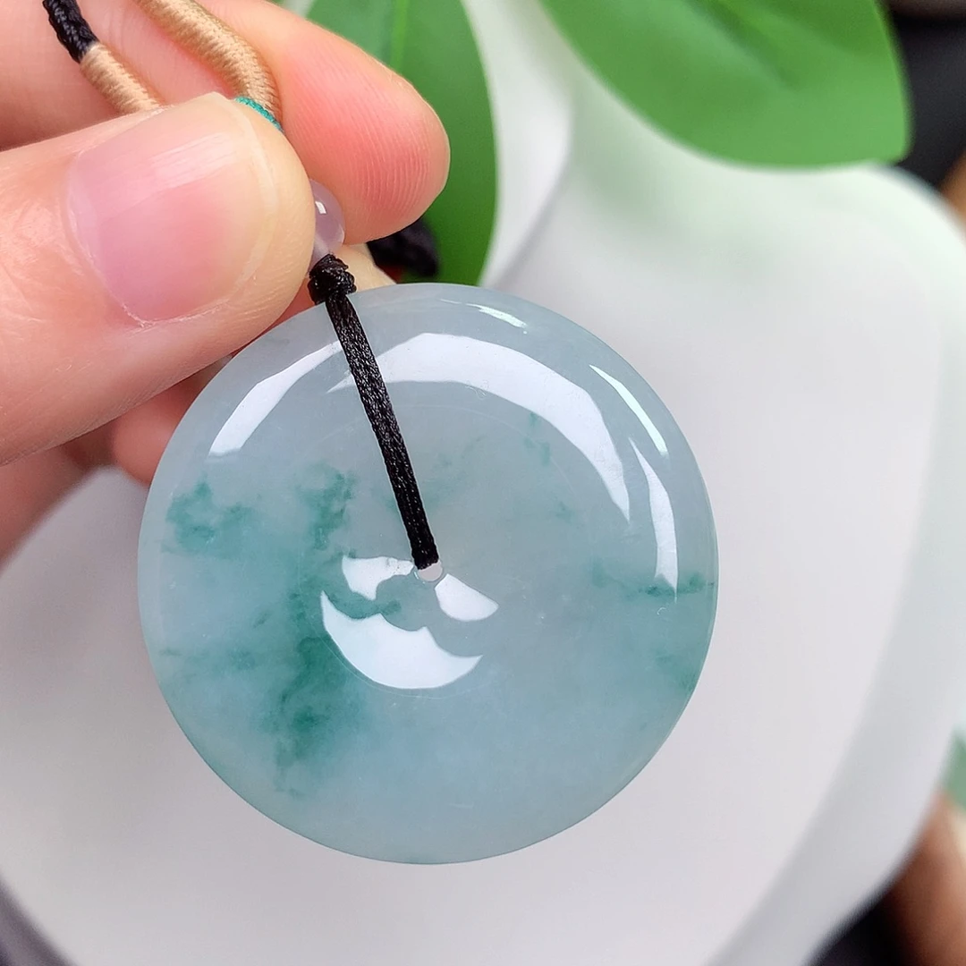 颈饰未镶嵌翡翠平安扣35.6-6.5mm