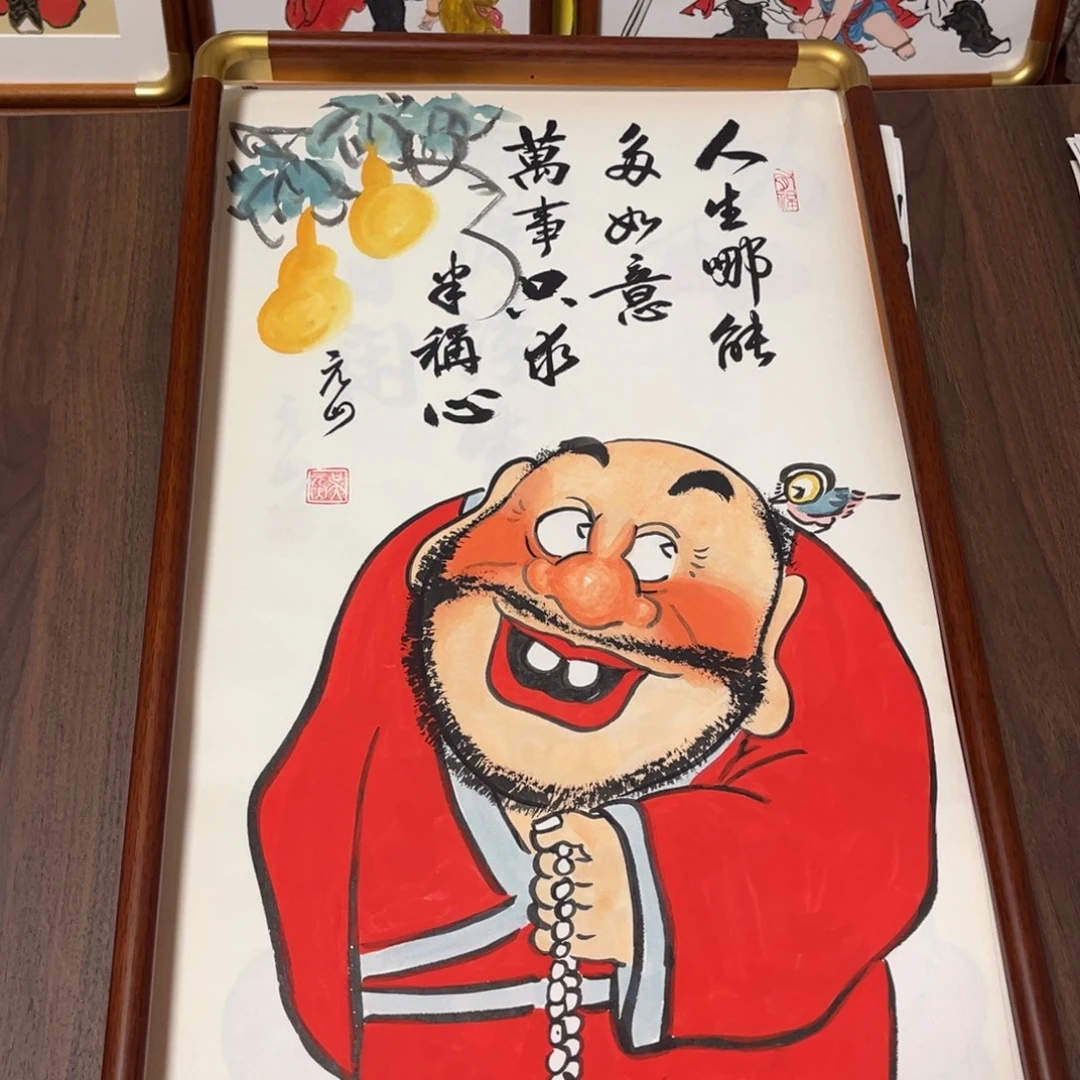 国画纯手绘禅意画作品